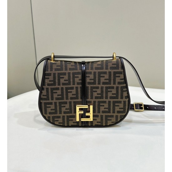 Replica fendi CRsquo;Mon Medium Bag In Ff Jacquard Fabric Uk - 7017 - Buddha Luxury
