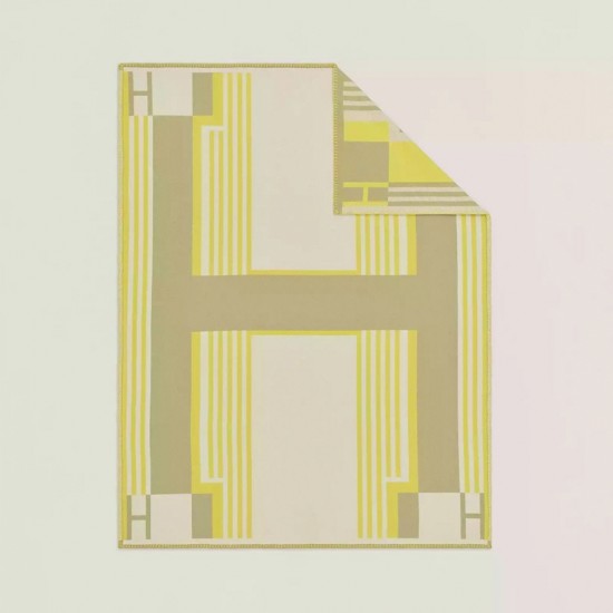 Replica Hermes 6418 dlz1757525421490 Buddha Luxury Replica Tophermes Ithaque Blanket In Tilleul Wool And Cashmere Uk - 6418 - Buddha Luxury
