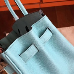 Blue Atoll Imitation Luxury Hermes Birkin 30cm Tote UK