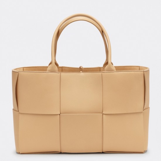replica Bottega Veneta Arco Medium Tote Beige UK