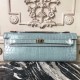 Replica Blue Lin CrocodileHermes Kelly Cut Clutch Elegant Purse UK replica Blue Lin CrocodileHermes Kelly Cut Clutch Elegant Purse UK