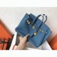 Replica Luxury Hermes Birkin 25Cm Counterfeit In Blue Jean Color Uk - 6186 - Buddha Luxury