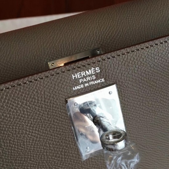 Replica Hermes 6239 dlz1757526397471 Buddha Luxury Replica Etoupe Epsom Luxury Hermes Kelly 32Cm Sellier Elegant Tote Uk - 6239 - Buddha Luxury