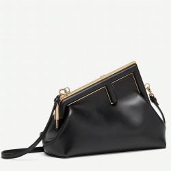 Top Qualityfendi First Medium Bag In Black Nappa Leather Uk