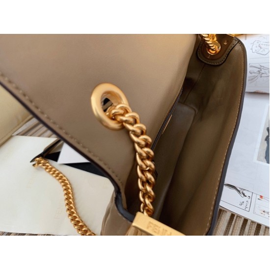 Replica Fendi 7055 dlz1757525324537 Buddha Luxury Replica Fendi Baguette Chain Midi Bag In Taupe Uk - 7055 - Buddha Luxury