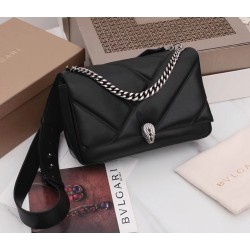 Bvlgari Serpenti Cabochon Medium Bag Black Calfskin Uk Bvlgari Serpenti Cabochon Medium Bag Black Calfskin Uk