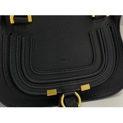 Top Quality Knockoff Chloe Marcie Mini Double Carry Bag In Black Grained Leather Uk Top Quality Knockoff Chloe Marcie Mini Double Carry Bag In Black Grained Leather Uk