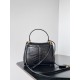 Replica Balenciaga Rodeo Mini Bag Black Crocodile Embossed Calfskin Uk - 4558 - Buddha Luxury