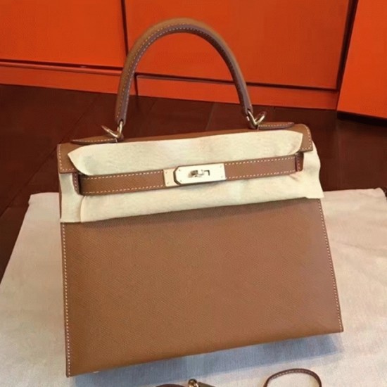Replica Hermes 6089 dlz1757527086384 Buddha Luxury Replica Brown Epsom Faux Luxury Hermes Kelly Sellier 28Cm Elegant Purse Uk - 6089 - Buddha Luxury