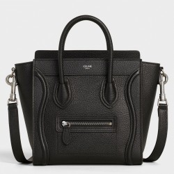 Celine Nano Luggage Tote Bag In Black Uk
