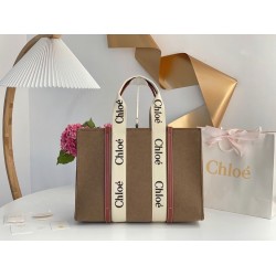 Top Quality Chloe Medium Woody Tote Bag In Brown Felt Uk