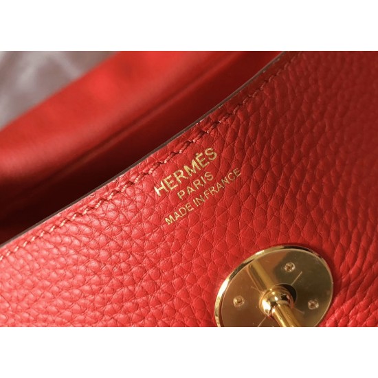 Replica Designerhermes Lindy 30Cm Bag In Red Shade Uk