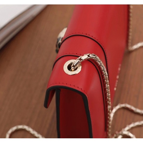 Replica BVLGARI 4539 dlz1757527647944 Buddha Luxury Replica Bvlgari Serpenti Forever Small Crossbody Bag Red Leather Uk - 4539 - Buddha Luxury