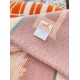 Replica Faux Hermes Avalon Epopee Blanket In Mandarine Wool And Cashmere Uk