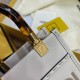 Replica Fendi 7018 dlz1757526318243 Buddha Luxury Replica Fendi Mini Sunshine Shopper Bag In White Leather Uk - 7018 - Buddha Luxury