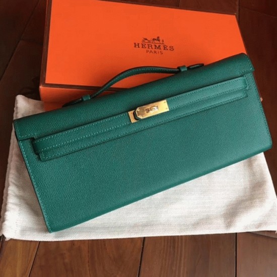 Replica Malachite Epsomhermes Kelly Cut Clutch Fashion Purse Uk - 6217 - Buddha Luxury