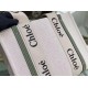 Replica Chloé 5730 dlz1757524965132 Buddha Luxury Replica chloe Medium Woody Tote Bag In Canvas With Green Leather Strips Uk - 5730 - Buddha Luxury