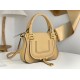 Replica chloe Marcie Small Double Carry Bag In Beige Grained Leather Uk - 5723 - Buddha Luxury