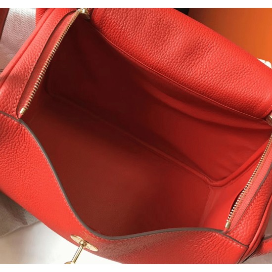 Replica Designerhermes Lindy 30Cm Bag In Red Shade Uk