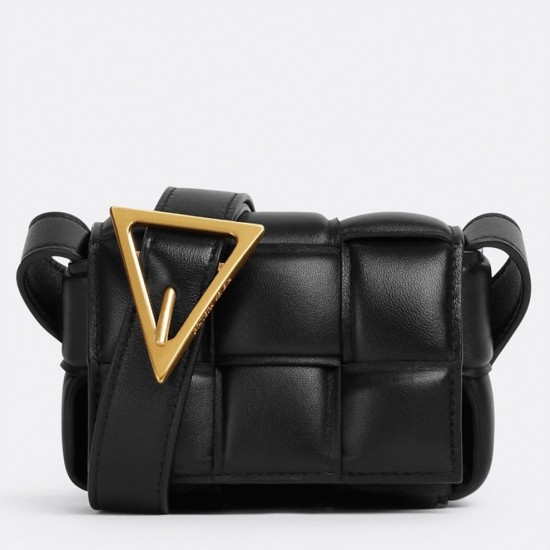 Replica Bottega Veneta Candy Padded Cassette Bag In Black Uk - 4783 - Buddha Luxury