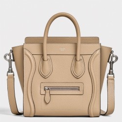 Celine Nano Luggage Tote Bag Knockoff In Dune Uk