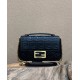 Replica Fendi 7028 dlz1757525963923 Buddha Luxury Replica fendi Baguette Chain Midi Bag In Black Uk - 7028 - Buddha Luxury