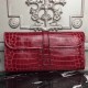 Replica Top Luxury Dark Red Crocodile Leatherhermes Jige Elan Clutch Bag Uk - 6091 - Buddha Luxury