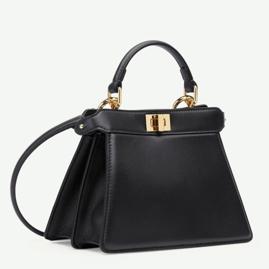 Replica Fendi Peekaboo Iseeu Petite Bag In Black Nappa Leather Uk - 7010 - Buddha Luxury