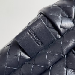 Bottega Veneta Medium Backpack Dark Blue Uk