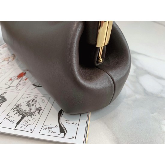 Replica Fendi First Medium Bag In Dark Brown Nappa Leather Uk - 7050 - Buddha Luxury