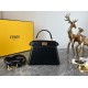 Replica Fendi Peekaboo Iseeu Petite Bag In Black Nappa Leather Uk - 7010 - Buddha Luxury