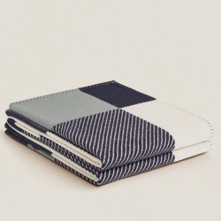 Hermes H Riviera Blanket In Marine Wool And Cashmere Uk