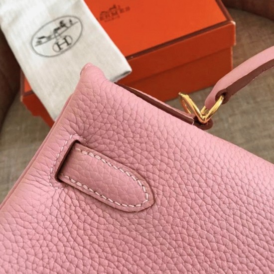 Replica Hermes 6108 dlz1757526943831 Buddha Luxury Replica Pink Clemence Hermes Kelly Retourne 28Cm Feminine Handbag Uk - 6108 - Buddha Luxury