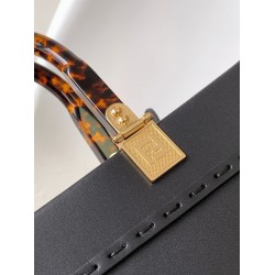 Top QualityFendi Sunshine Medium Tote Bag In Black Calfskin UK
