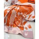 Replica Faux Hermes Avalon Epopee Blanket In Mandarine Wool And Cashmere Uk