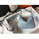 Replica Hermes 6006 dlz1757527424206 Buddha Luxury Replica Hermes Lindy Mini Handbag In Blue Lin Color Uk - 6006 - Buddha Luxury