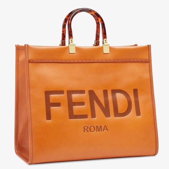 Replica Fendi Sunshine Large Tote Bag In Brown Calfskin Uk - 7047 - Buddha Luxury