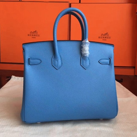 Replica Hermes 6033 dlz1757527227401 Buddha Luxury Replica High-End Faux Blue Paradiso Hermes Birkin 25Cm Purse Uk - 6033 - Buddha Luxury