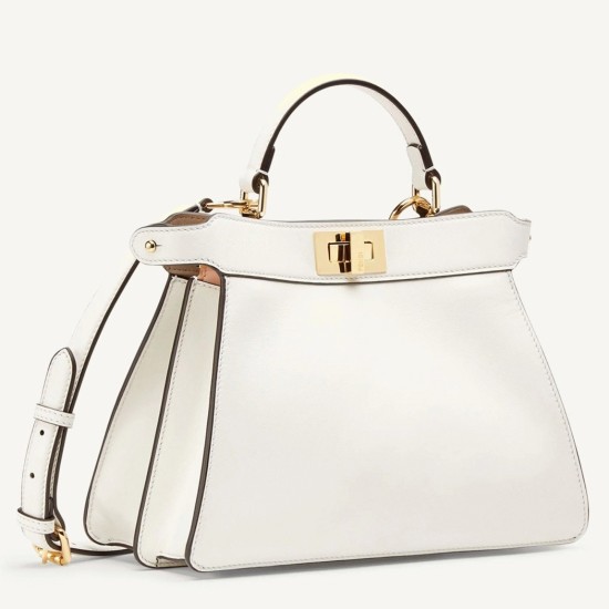 Replica Fendi Peekaboo Iseeu Small Bag In White Calfskin Uk - 6976 - Buddha Luxury