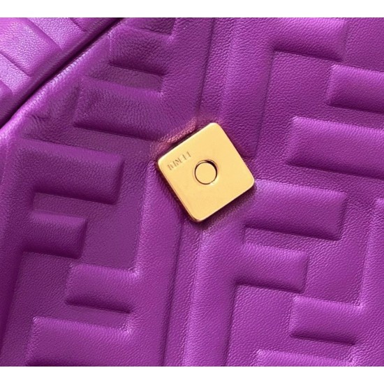 Replica Top Quality Fendi Large Baguette Bag In Purple FF UK replica Top Quality Fendi Large Baguette Bag In Purple FF UK