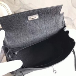 Black With Zigzag Handle Luxury Hermes Kelly 28Cm Stylish Purse Uk Black With Zigzag Handle Luxury Hermes Kelly 28Cm Stylish Purse Uk