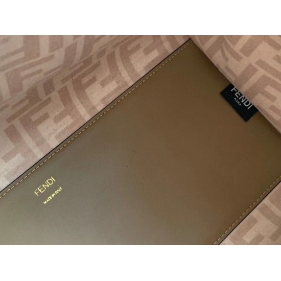 replica Top QualityFendi Sunshine Medium Tote Bag In Brown Flannel UK