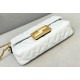 Replica Fendi Small Baguette Bag In White Ff Uk - 7019 - Buddha Luxury