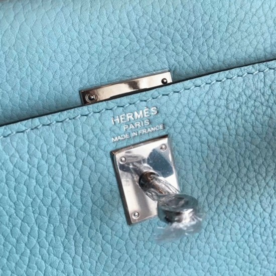 Replica Hermes 6150 dlz1757526859176 Buddha Luxury Replica Blue Atoll Clemence Hermes Kelly 25Cm Retourne Handbag Uk - 6150 - Buddha Luxury