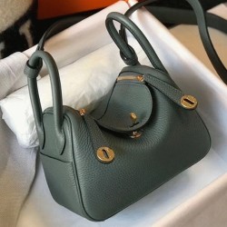 BestHermes Lindy Mini handbag in vert amande UK