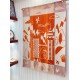Replica Faux Hermes Avalon Epopee Blanket In Mandarine Wool And Cashmere Uk