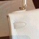 Replica White Clemence Hermes Kelly Retourne 28Cm Chic Tote Uk - 6345 - Buddha Luxury