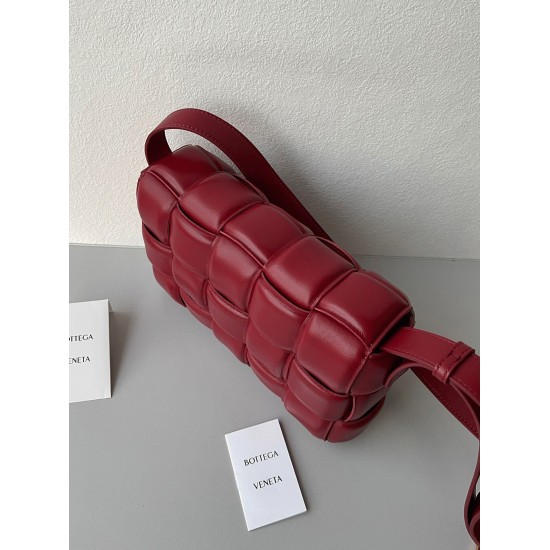 Replica Bottega Veneta 4626 dlz1757527181198 Buddha Luxury Replica Faux Bottega Veneta Padded Cassette Bag In Dark Red Uk - 4626 - Buddha Luxury
