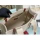 Replica Faux Chloe Medium Woody Tote Bag In Canvas With Brown Leather Strips Uk - 5673 - Buddha Luxury