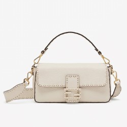 Top QualityFendi Medium Baguette Bag In White UK